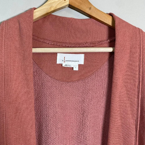 Anthropologie Lila Tiered Cardigan Women's Large Long Sleeve Open Front Pockets - Picture 8 of 16